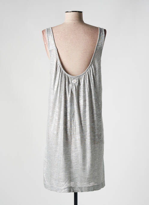 Robe mi-longue argent LE TEMPS DES CERISES pour femme