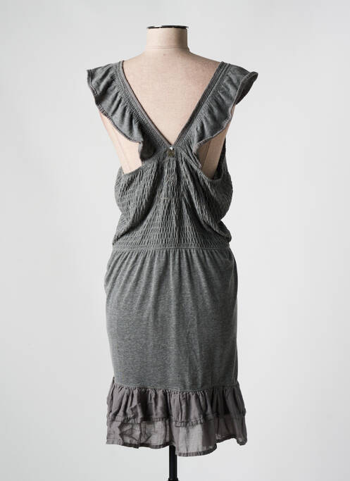 Robe mi-longue gris SUPERDRY pour femme