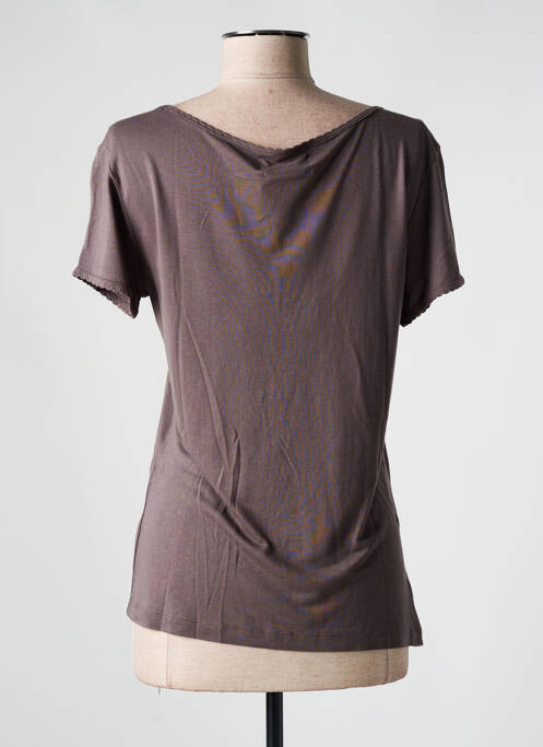 T-shirt marron LE TEMPS DES CERISES pour femme