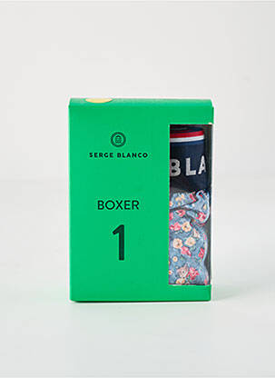 Boxer bleu SERGE BLANCO pour homme