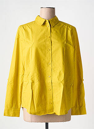 Chemisier coupe droite manches longues jaune CECIL femme