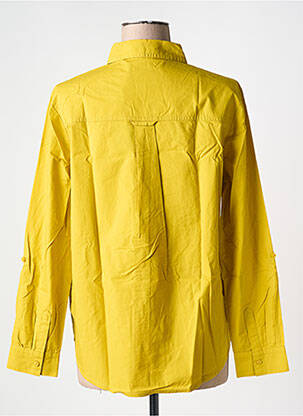 Chemisier coupe droite manches longues jaune CECIL femme