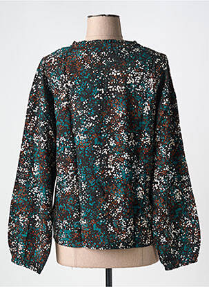 Blouse imprimé fantaisie manches longues noir CREAM femme