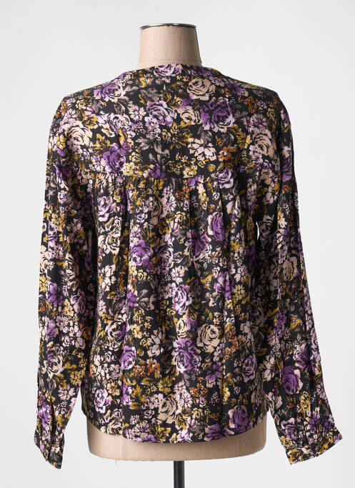 Blouse imprimé fleurs manches longues violet CREAM femme