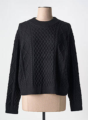 Pull stretch manches longues noir ESQUALO femme