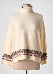 Pull col roulé beige CREAM pour femme seconde vue