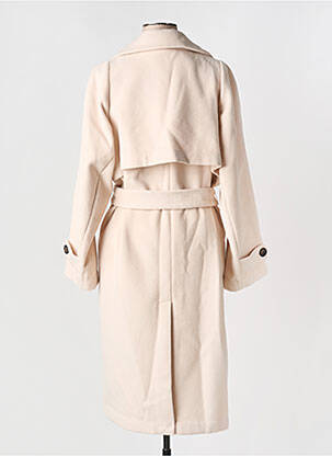 Manteau long coupe droite sans capuche beige ESQUALO femme