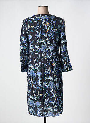 Robe mi-longue imprimé fleurs manches 3/4 bleu STREET ONE femme