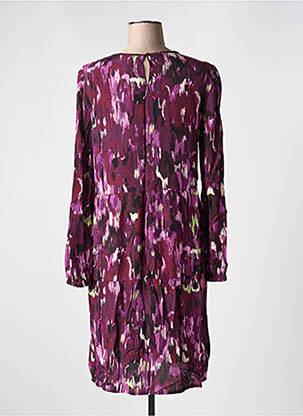 Robe mi-longue manches longues manches longues violet STREET ONE femme
