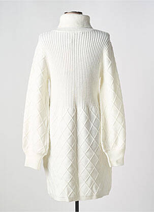 Robe pull coupe cintrée manches longues blanc ESQUALO femme