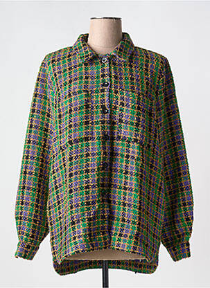 Veste casual coupe droite vert GEISHA femme