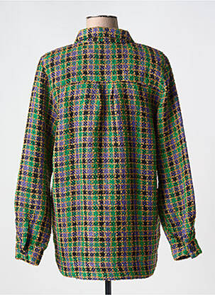 Veste casual coupe droite vert GEISHA femme