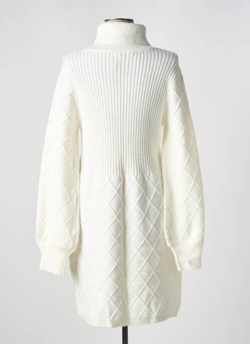 Robe pull coupe cintrée manches longues blanc ESQUALO femme