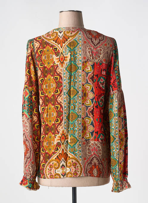 Blouse orange GEISHA pour femme