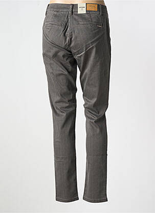 Pantalon chino tissage popeline taille normale gris CREAM femme
