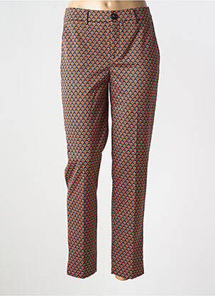 Pantalon slim tissage popeline taille normale orange ESQUALO femme
