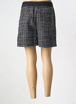 Short fermeture zippée sous rabat boutonné taille haute noir STREET ONE femme