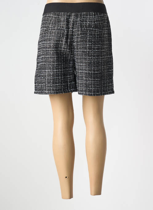 Short fermeture zippée sous rabat boutonné taille haute noir STREET ONE femme