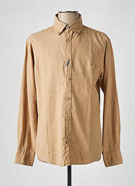 Chemise manches longues coupe droite marron IMPERIAL homme