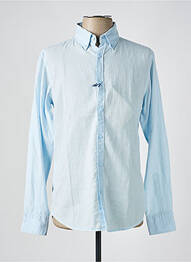 Chemise manches longues coupe droite bleu IMPERIAL homme