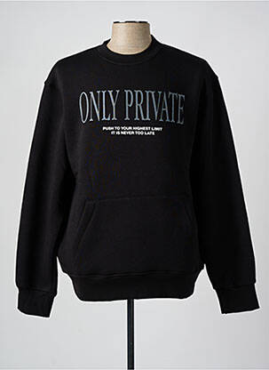 Sweat-shirt sérigraphie floquée manches longues noir IMPERIAL homme