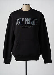 Sweat-shirt sérigraphie floquée manches longues noir IMPERIAL homme