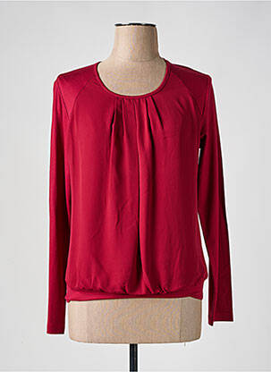 T-shirt manches longues manches longues rouge FRANK WALDER femme