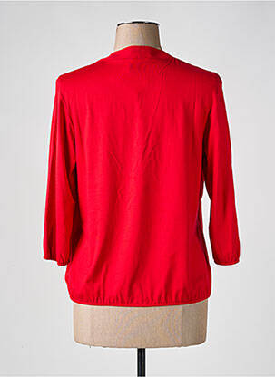 Blouse manches 3/4 manches 3/4 rouge FRANK WALDER femme