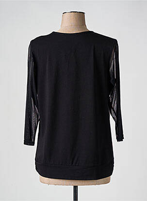 T-shirt manches 3/4 manches 3/4 noir FRANK WALDER femme