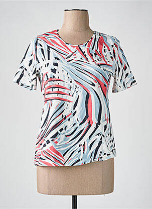 T-shirt stretch manches courtes gris BARBARA LEBEK femme