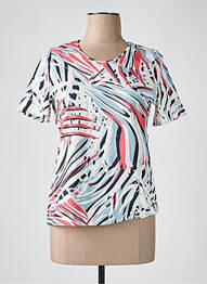 T-shirt stretch manches courtes gris BARBARA LEBEK femme