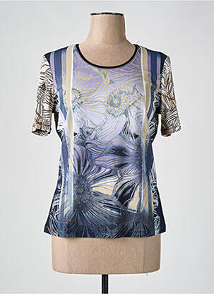 T-shirt stretch manches courtes violet BARBARA LEBEK femme