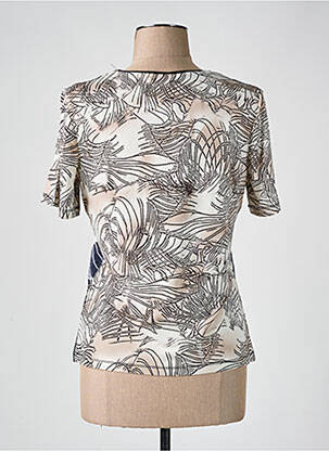 T-shirt stretch manches courtes violet BARBARA LEBEK femme