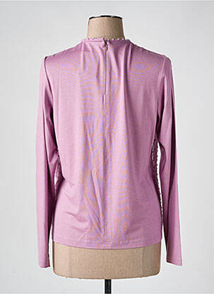 Top stretch manches longues violet FRANK WALDER femme
