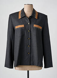 Veste casual epaulette gris FRANK WALDER femme