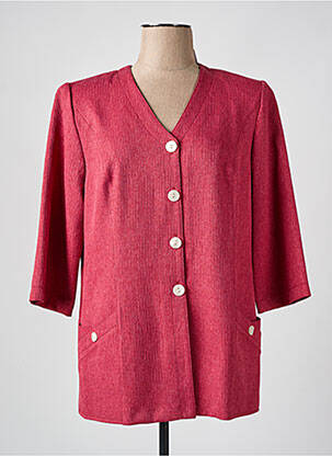 Veste casual epaulette rouge KARTING femme
