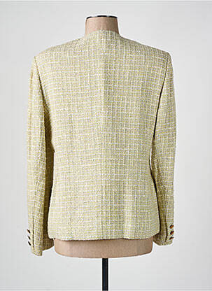 Veste chic poches jaune LUCIA femme
