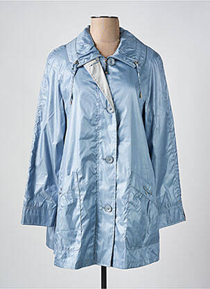 Imperméable poches sans capuche bleu BARBARA LEBEK femme