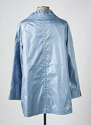 Imperméable finition intérieure doublure satiné sans capuche bleu BARBARA LEBEK femme
