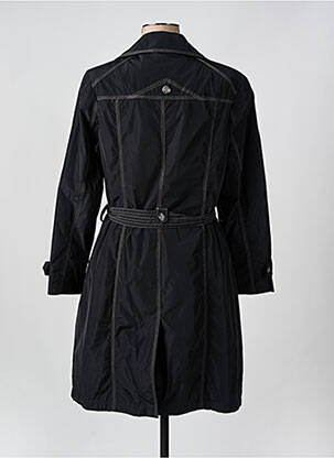 Trench poignets boutonnés sans capuche noir BARBARA LEBEK femme