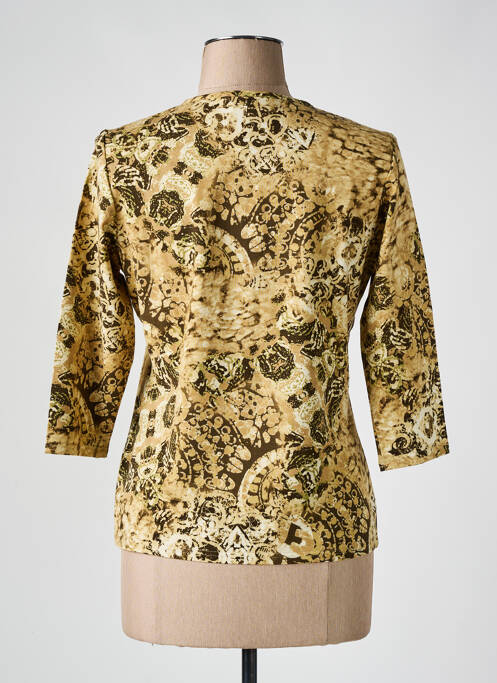 T-shirt beige FRANK WALDER pour femme