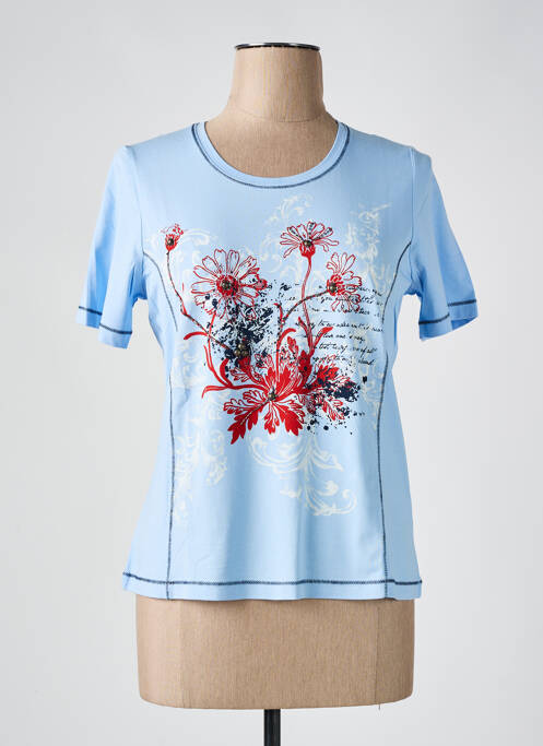 T-shirt bleu BARBARA LEBEK pour femme