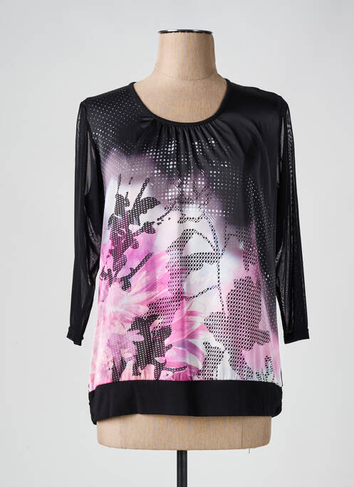 T-shirt noir FRANK WALDER pour femme