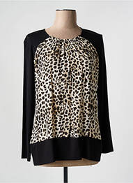 T-shirt manches longues manches longues noir FRANK WALDER femme