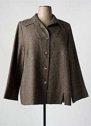 Veste casual coupe droite marron KARTING femme