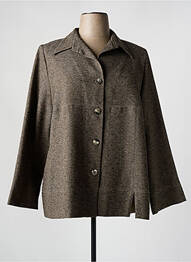 Veste casual coupe droite marron KARTING femme