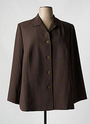 Veste casual coupe droite marron SOMMERMANN femme