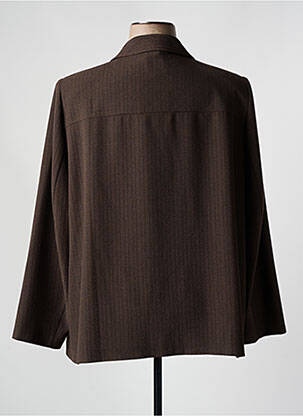Veste casual coupe droite marron SOMMERMANN femme