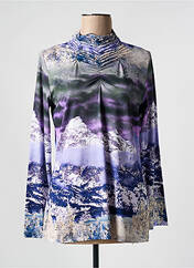 Pull col roulé violet FRANK WALDER pour femme seconde vue