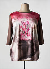 T-shirt marron FRANK WALDER pour femme seconde vue